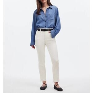 Madewell Women's The Perfect Vintage Jean Tile White Size 25